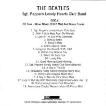 2017 05 26 - SGT. PEPPER S LONELY HEARTS CLUB BAND  - DISC 4 - PROMO CDR - 19 TRACKS - pic 1