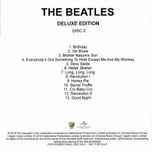 2018 11 09 - THE BEATLES - DELUXE DISC 2 - PROMO CDR 13 TRACKS - pic 2