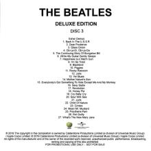 2018 11 09 - THE BEATLES - DELUXE DISC 3 ESHER DEMOS- PROMO CDR 27 TRACKS - pic 1