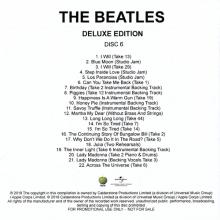 2018 11 09 - THE BEATLES - DELUXE DISC 6 - PROMO CDR 22 TRACKS - pic 2