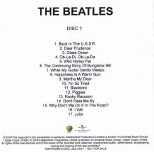 2018 11 09 - THE BEATLES - DISC 1 - PROMO CDR 17 TRACKS - pic 1