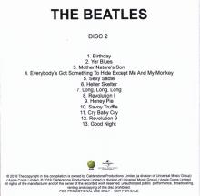 2018 11 09 - THE BEATLES - DISC 2 - PROMO CDR 13 TRACKS - pic 1