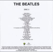 2018 11 09 - THE BEATLES - DISC 3 - ESHER DEMOS - PROMO CDR 27 TRACKS - pic 1
