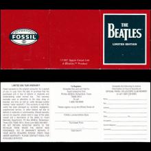 THE BEATLES TIMEPIECES 1997 - FOSSIL LIMITED EDITION - LI 1591 - 09249 ⁄ 10,000 - pic 11