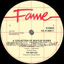 THE BEATLES DISCOGRAPHY UK 1966 12 10 A COLLECTION OF BEATLES OLDIES - FAME - FA 4130811 - 1983 10 24 - pic 1