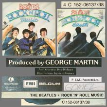 THE BEATLES DISCOGRAPHY BELGIUM 1976 06 10 - THE BEATLES ROCK N ROLL MUSIC - 4C 152-06137 ⁄ 4C 152-06138 - pic 1