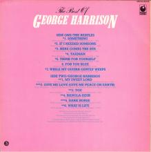 THE BEATLES DISCOGRAPHY BELGIUM 1981 11 25 ⁄ 1976 11 20 - THE BEST OF GEORGE HARRISON - A - MFP - 4M 036-06249 - pic 2