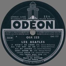 THE BEATLES DISCOGRAPHY FRANCE 1963 12 00 LES BEATLES - A - GREEN ODEON OSX 222 - pic 3