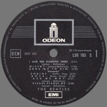 THE BEATLES DISCOGRAPHY FRANCE 1964 01 07 - LES BEATLES N° 1 - F - 1966 04 28 - BLACK ODEON EMI LSO 103 - pic 1