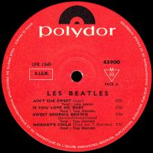 THE BEATLES DISCOGRAPHY FRANCE 1964 05 22 B - LES BEATLES - POLYDOR 45 900 STANDARD - RED LABEL 10 INCH - pic 3