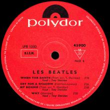 THE BEATLES DISCOGRAPHY FRANCE 1964 05 22 B - LES BEATLES - POLYDOR 45 900 STANDARD - RED LABEL 10 INCH - pic 4