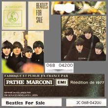 THE BEATLES DISCOGRAPHY FRANCE 1965 01 26 LES BEATLES 1965 - R - BEATLES FOR SALE - BLACK PARLOPHONE SACEM - 2C 068-04200 - pic 8