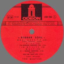 THE BEATLES DISCOGRAPHY FRANCE 1965 12 21 RUBBER SOUL - D 1 - D 2 - 1966 03 04 - LSO 102  - pic 5