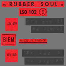 THE BEATLES DISCOGRAPHY FRANCE 1965 12 21 RUBBER SOUL - D 1 - D 2 - 1966 03 04 - LSO 102  - pic 7