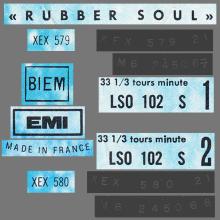 THE BEATLES DISCOGRAPHY FRANCE 1965 12 21 RUBBER SOUL - F - 1966 03 04 - LSO 102  - pic 5