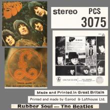 THE BEATLES DISCOGRAPHY FRANCE 1965 12 21 RUBBER SOUL - K - RUBBER SOUL - BLACK PAR EMI - PCS 3075 - 1973 EXPORT UK - pic 6