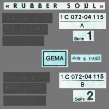 THE BEATLES DISCOGRAPHY FRANCE 1965 12 21 RUBBER SOUL - Q -1966 03 04 - BLUE ODEON EMI GEMA - Y 2C 066-4115 - pic 5