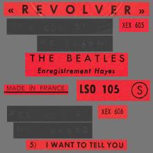THE BEATLES DISCOGRAPHY FRANCE 1966 09 15 REVOLVER  - B - C - RED ODEON LSO 105 - pic 7