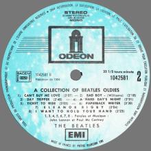 THE BEATLES DISCOGRAPHY FRANCE 1967 01 06 A COLLECTION OF BEATLES OLDIES BUT GOLDIES - Q -BLUE ODEON EMI 1042581 - FAME - pic 1