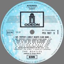 THE BEATLES DISCOGRAPHY FRANCE 1967 06 01 SGT PEPPER'S LONELY HEARTS CLUB BAND - G - H - PCS 7027 S  - pic 6