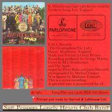THE BEATLES DISCOGRAPHY FRANCE 1967 06 01 SGT PEPPER'S LONELY HEARTS CLUB BAND - K - BLACK PAR EMI - PCS 7027 - 1973 EXPORT UK - pic 6