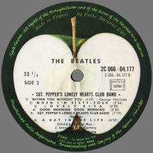 THE BEATLES DISCOGRAPHY FRANCE 1967 06 01 SGT PEPPER'S LONELY HEARTS CLUB BAND - L - APPLE - Y 2C 066 - 04.177 - pic 1