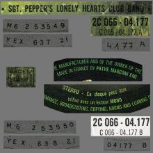 THE BEATLES DISCOGRAPHY FRANCE 1978 BOXED SET 06 -1967 06 01 SGT.PEPPERS - M - APPLE SACEM - Y 2C 066 - 04.17 - pic 5