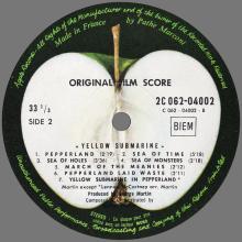THE BEATLES DISCOGRAPHY FRANCE 1969 02 24 THE BEATLES YELLOW SUBMARINE - A - B - APPLE 2C 062-04002  - pic 8