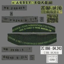 THE BEATLES DISCOGRAPHY FRANCE 1978 BOXED SET 10 - 1969 09 29 BEATLES ABBEY ROAD - N - APPLE SACEM - Y 2C 066-04243 - pic 5