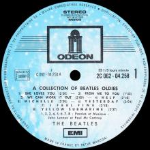 THE BEATLES DISCOGRAPHY FRANCE 1967 01 06 A COLLECTION OF BEATLES OLDIES BUT GOLDIES - M - 2C 062-04258 - 1971 00 00 - pic 1