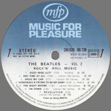 THE BEATLES DISCOGRAPHY FRANCE 1976 06 11 THE BEATLES ROCK 'N' ROLL MUSIC VOL 2 - D1 - MFP MUSIC FOR PLEASURE - 2M 026-06138 - pic 5