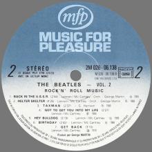 THE BEATLES DISCOGRAPHY FRANCE 1976 06 11 THE BEATLES ROCK 'N' ROLL MUSIC VOL 2 - D1 - MFP MUSIC FOR PLEASURE - 2M 026-06138 - pic 6