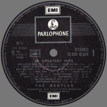 THE BEATLES DISCOGRAPHY FRANCE 1982 18 10 - 20 GREATEST HITS THE BEATLES - 2C 070-07675 - pic 5