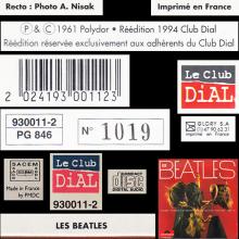 THE BEATLES DISCOGRAPHY FRANCE 1994 00 00 - LES BEATLES - POLYDOR 45 900 STANDARD - LE CLUB DIAL - CD - 2 024193 001123 - pic 1