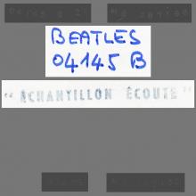 THE BEATLES DISCOGRAPHY FRANCE 1972 00 00 - 4 GARÇONS DANS LE VENT - 2C 066-04145 - TEST PRESSING B-SIDE -1 - pic 1