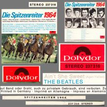 THE BEATLES DISCOGRAPHY GERMANY 1964 00 00 DIE SPITZENREITER 1964 - POLYDOR - SLPHM 237 316 - pic 6