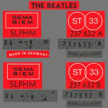 THE BEATLES DISCOGRAPHY GERMANY 1964 04 00 THE BEATLES' FIRST - POLYDOR - STEREO 237 632 - pic 5