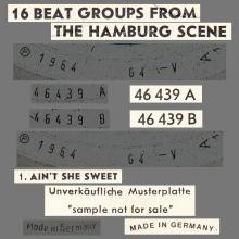 THE BEATLES DISCOGRAPHY GERMANY 1964 08 00 16 BEAT GROUPS FROM THE HAMBURG SCENE - PROMO - POLYDOR 46 439 - pic 1