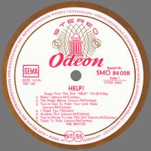 THE BEATLES DISCOGRAPHY GERMANY 1965 08 00 HELP ! - B - RED WHITE GOLD ODEON - SMO 84 008  - pic 5