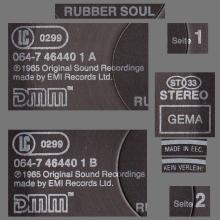 THE BEATLES DISCOGRAPHY GERMANY 1965 12 00 RUBBER SOUL - H - BLACK LABEL - EEC - 064-7 46440 1 - 0 77774 64401 3 - pic 5