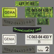 THE BEATLES DISCOGRAPHY GERMANY 1970 05 11 LET IT BE - A - BOXED SET - APPLE - 1C 062- 04 433 Y - pic 13