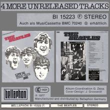 THE BEATLES DISCOGRAPHY GERMANY 1977 05 00 THE BEATLES LIVE IM STAR-CLUB - BELLAPHON - BI 15223 F STEREO - pic 6