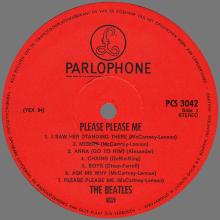 THE BEATLES DISCOGRAPHY HOLLAND 1963 03 00 - 1971 - THE BEATLES PLEASE PLEASE ME - RED LABEL PARLOPHONE - PCS 3042  - pic 3