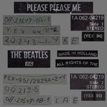 THE BEATLES DISCOGRAPHY HOLLAND 1963 03 00 - 1977 - THE BEATLES PLEASE PLEASE ME - PARLOPHONE - 1A 062-04219 - pic 5