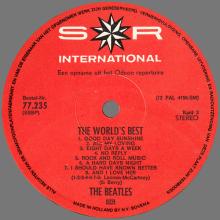 THE BEATLES DISCOGRAPHY HOLLAND 1968 07 00 - THE WORLD'S BEST THE BEATLES  - B - S*R INTERNATIONAL - 77235 - pic 1