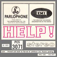 THE BEATLES DISCOGRAPHY NORWAY 1965 08 06 HELP ! - PCS 7071 - pic 5