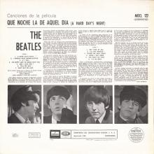 THE BEATLES DISCOGRAPHY SPAIN 1964 10 10 ⁄ 1969 QUE NOCHE LA DE AQUEL DIA - MOCL 122 ⁄ 1J 060 - 04.145 M - pic 2