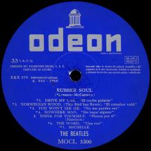 THE BEATLES DISCOGRAPHY SPAIN 1966 02 12 ⁄ 1966 RUBBER SOUL - MOCL 5.300 - pic 3
