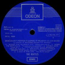 THE BEATLES DISCOGRAPHY SPAIN 1967 06 08 ⁄ 1969 SGT.PEPPERS LONELY HEARTS CLUB BAND - PFSL . 9.000 - 1 J 062-04.177 - pic 4