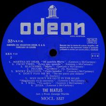 THE BEATLES DISCOGRAPHY SPAIN 1968 12 30 ⁄ 1968 THE BEATLES (WHITE ALBUM) - MOCL 5.327 ⁄ 28 - pic 8